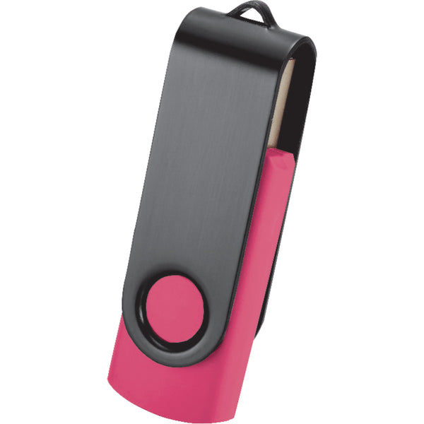 Rotate Black Clip Flash Drive 2GB