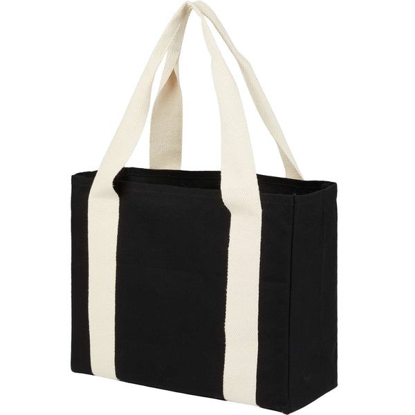 Black Cotton Tote w/ Cotton Handles