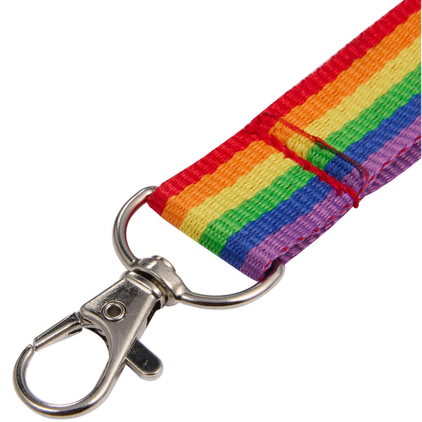 Recycled Rainbow Wrist Lanyard