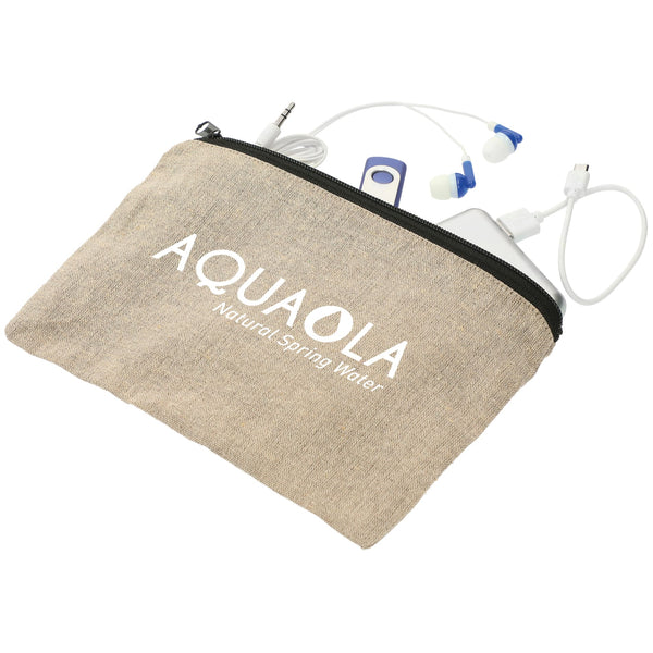 Pochette en sergé de coton recyclé de 5 oz